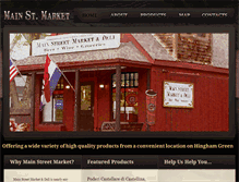 Tablet Screenshot of hinghammainstreetmarket.com